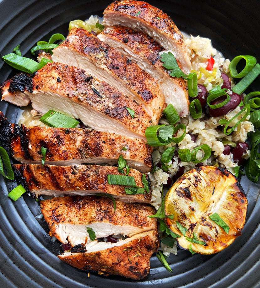 RAGGAMUFFIN CHICKEN / CAULIFLOWER RICE & PEAS – Norfolk Smoke Pit