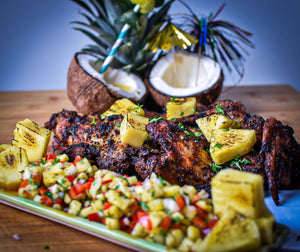 RAGGAMUFFIN JERK WINGS WITH PINEAPPLE SALSA